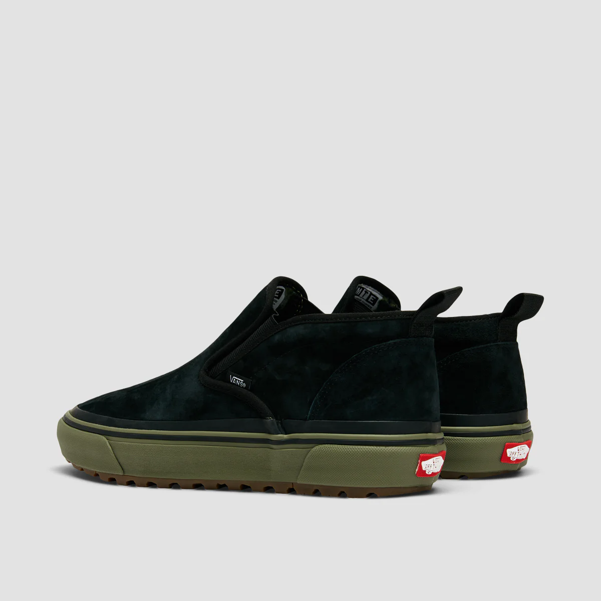 Vans Mid Slip MTE-1 Mid Top Slip On Shoes - Rain Camo Dark Olive - Image 3