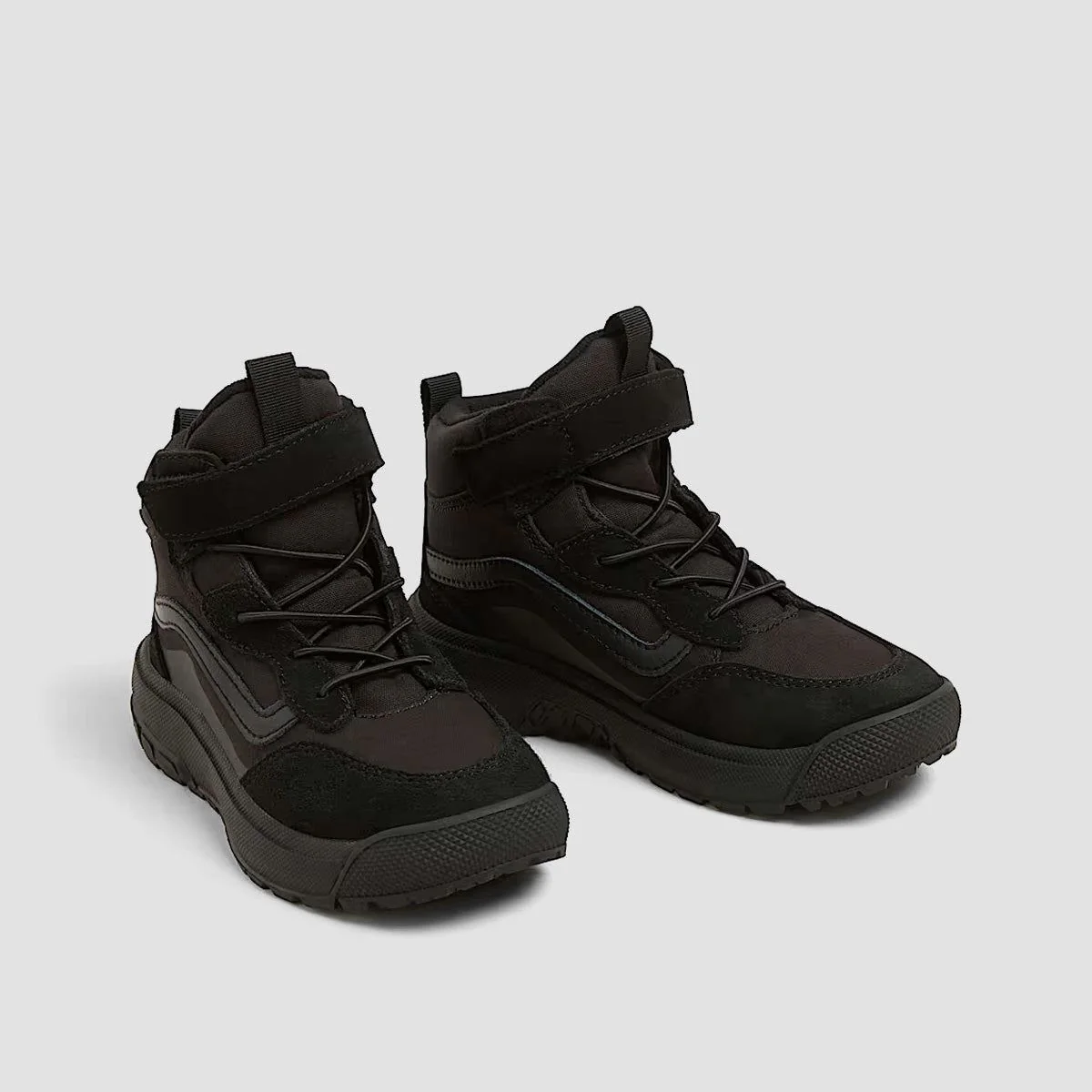 Vans MTE Mini Crest High Top Shoes - Black/Black - Kids - Image 2