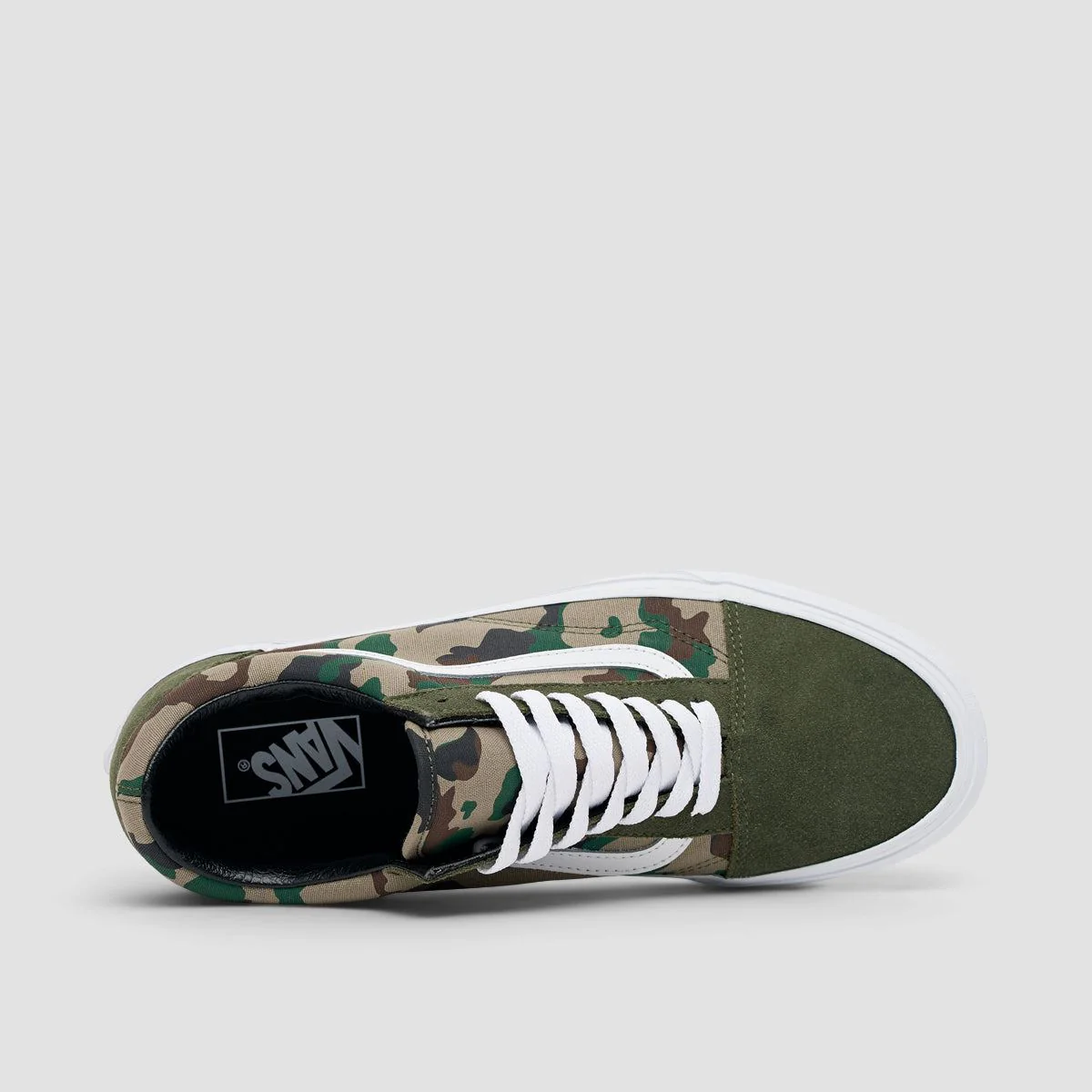 Vans Old Skool Shoes - Camo Olive/White - Image 4
