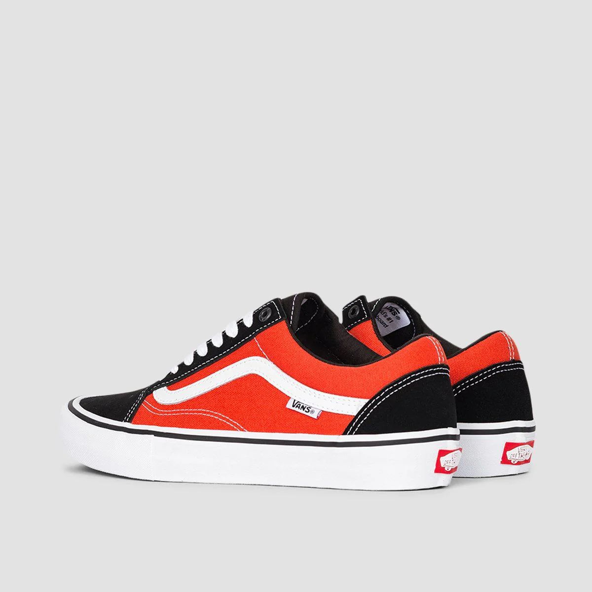Vans Old Skool Pro Shoes - Black/Orange - Image 3