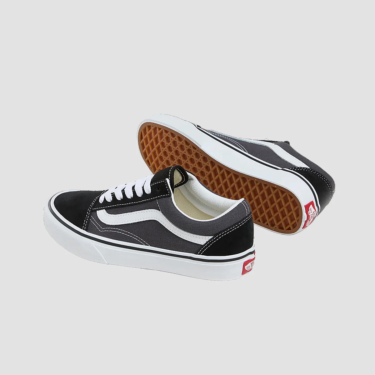 Vans Old Skool Shoes - Asphalt/Black - Kids - Image 2