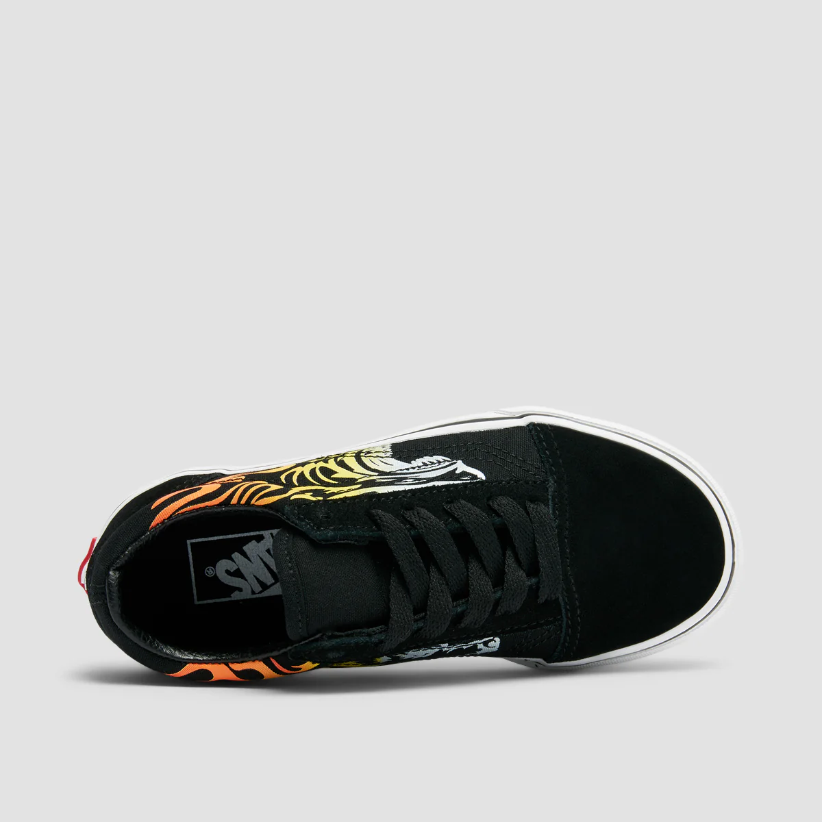 Vans Old Skool Shoes - Ferocious Flame Racing Red/Black - Kids - Image 4