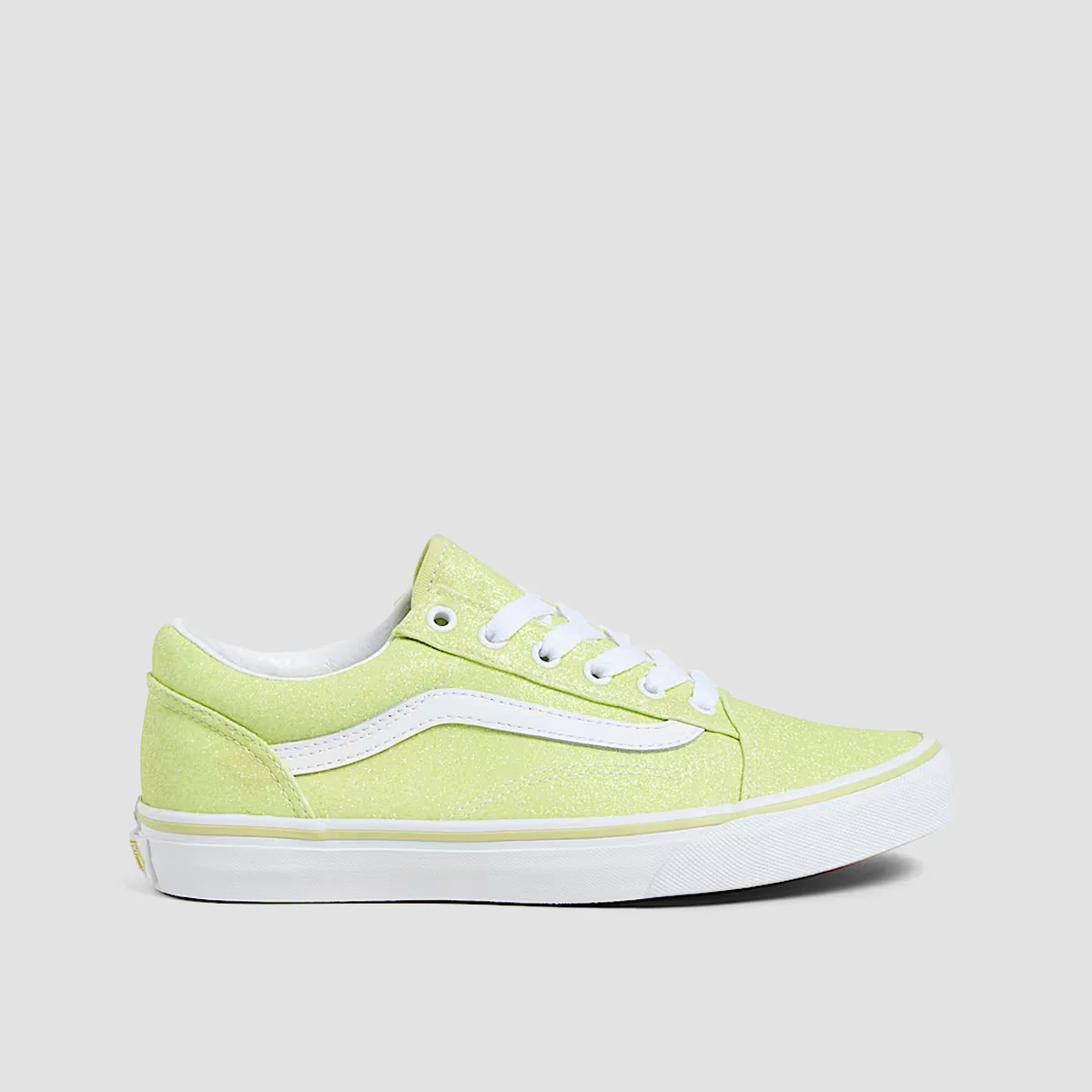 Vans Old Skool Shoes - Glitter Lime Sherb - Kids