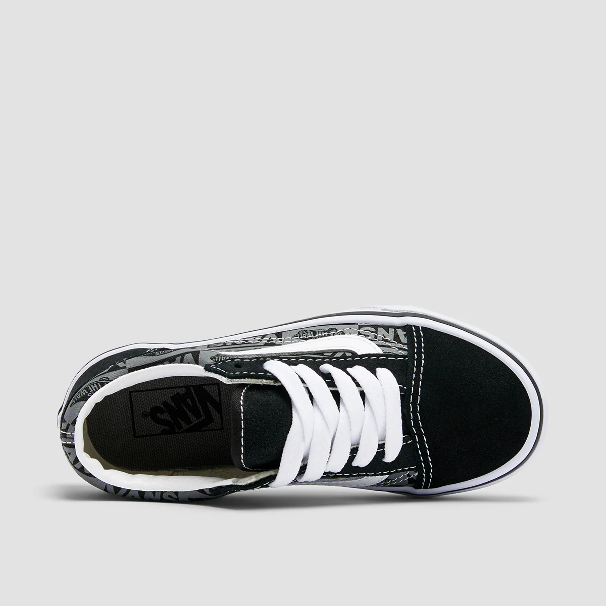 Vans Old Skool Shoes - Logo Black/Grey - Kids - Image 4