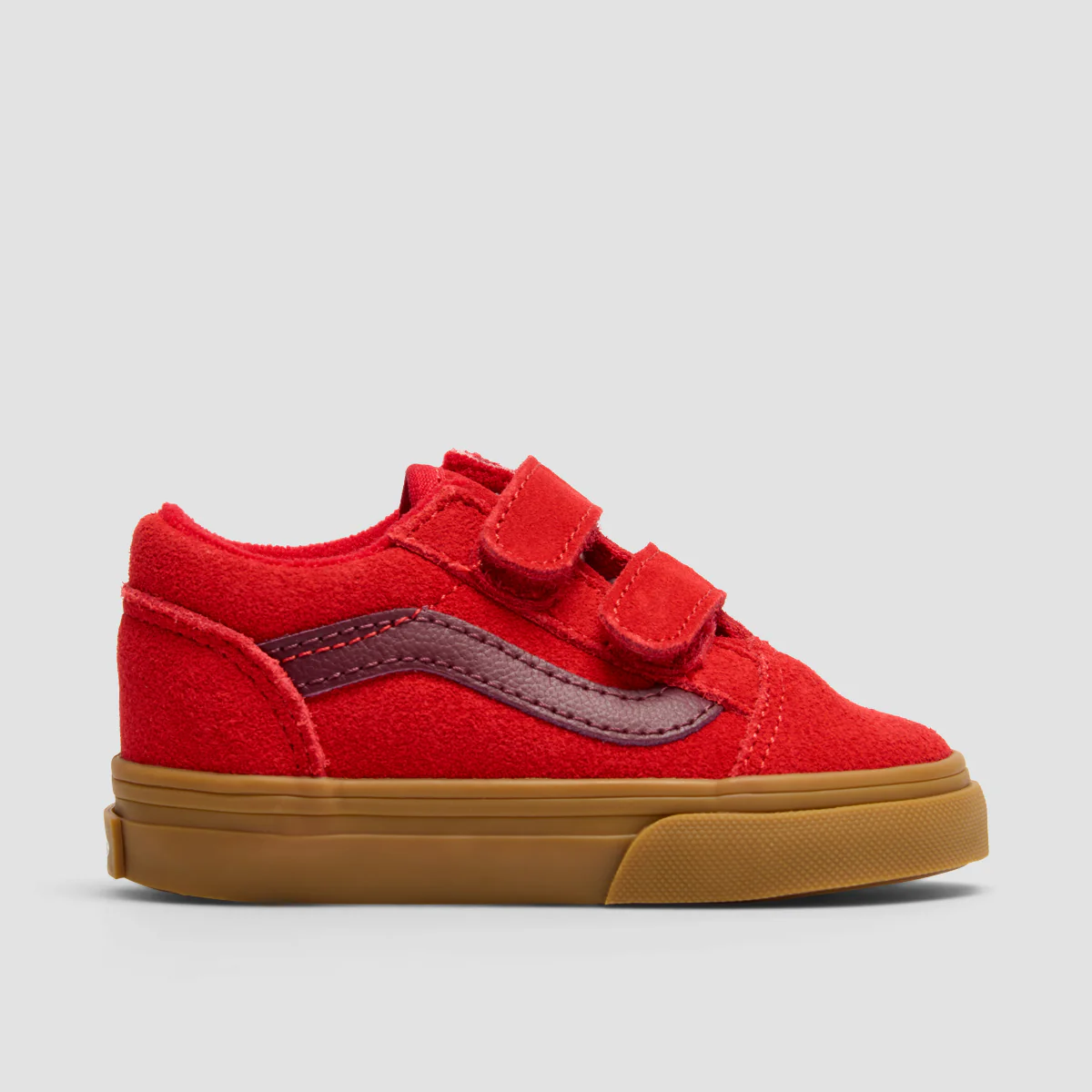 Vans Old Skool V Shoes - Gum Red - Kids
