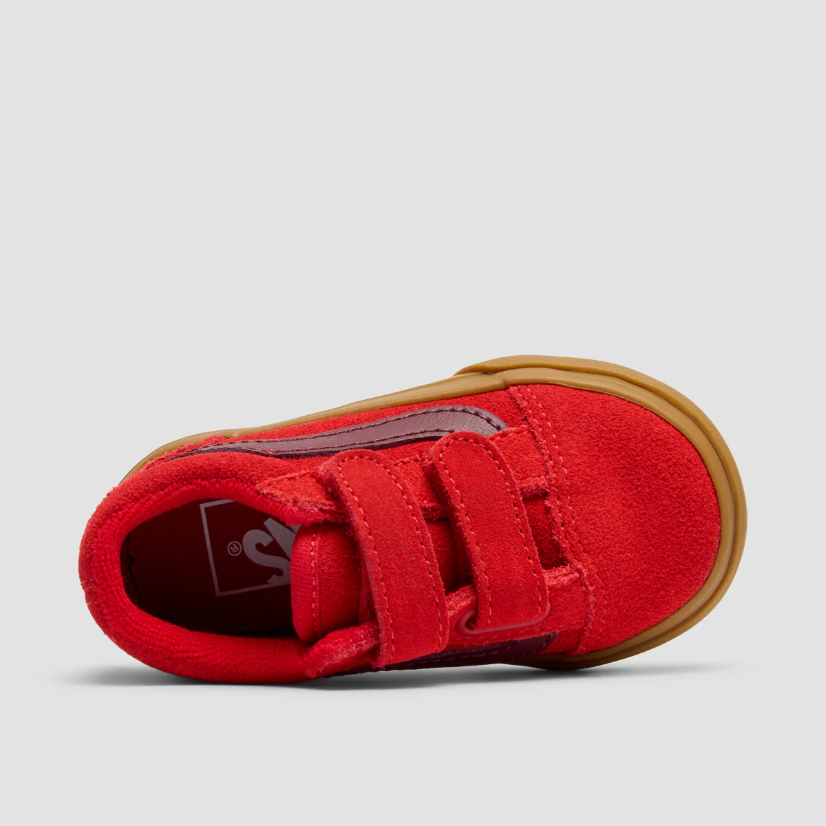 Vans Old Skool V Toddler Shoes - Gum Red - Kids - Image 4