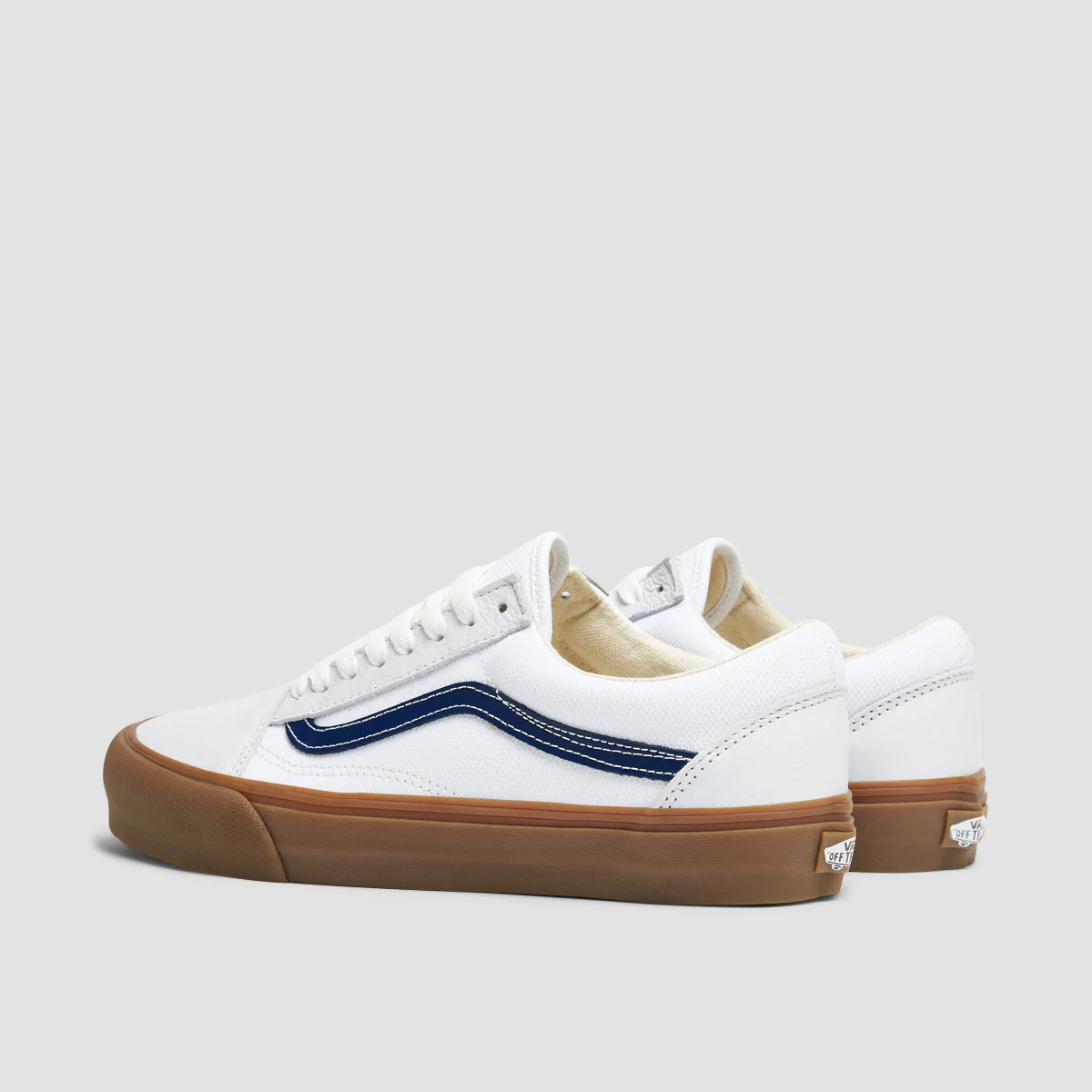 Vans Old Skool VR3 Shoes - Mesh White/Navy - Image 3