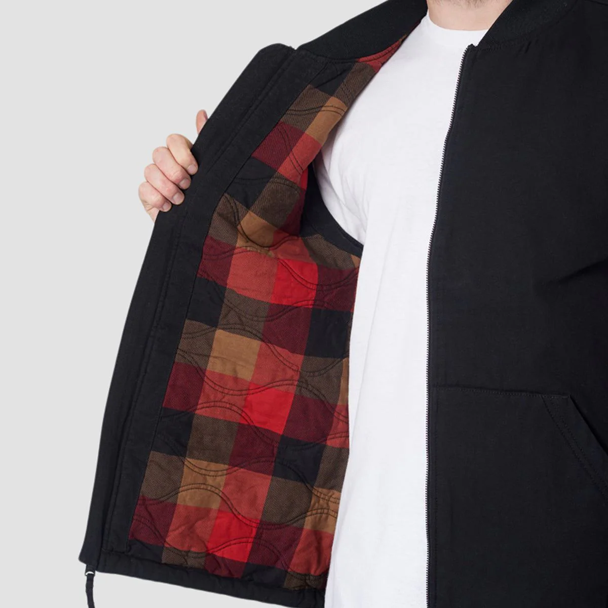 Vans Plaid Talbot Vest Jacket Black/Taos Taupe - Image 3