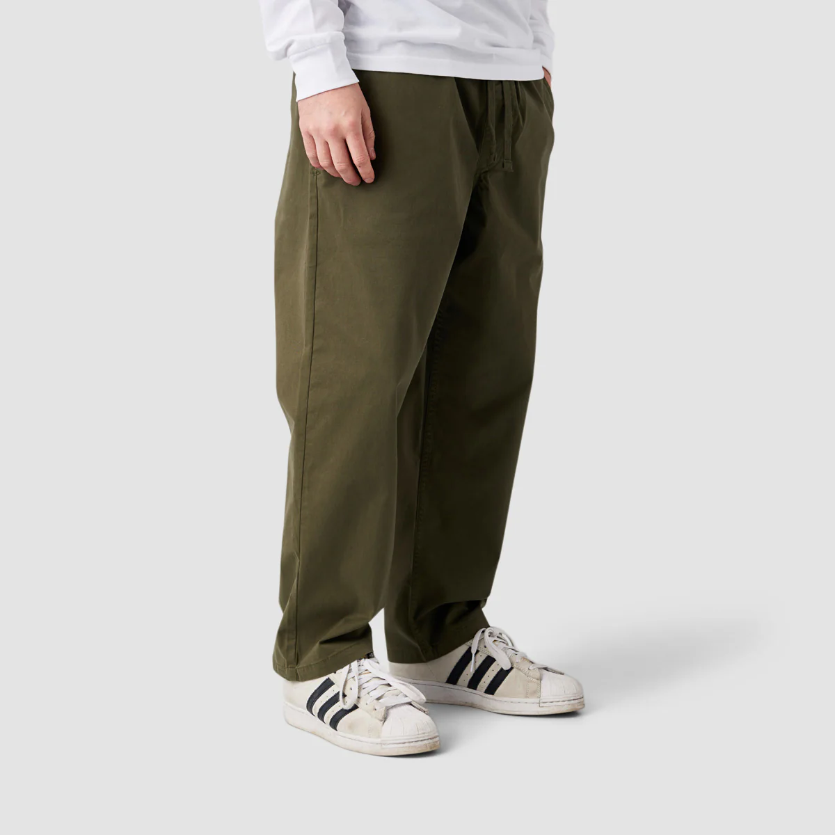 Vans Range Loose Cropped Elastic Waist Pants Grape Leaf - Image 2