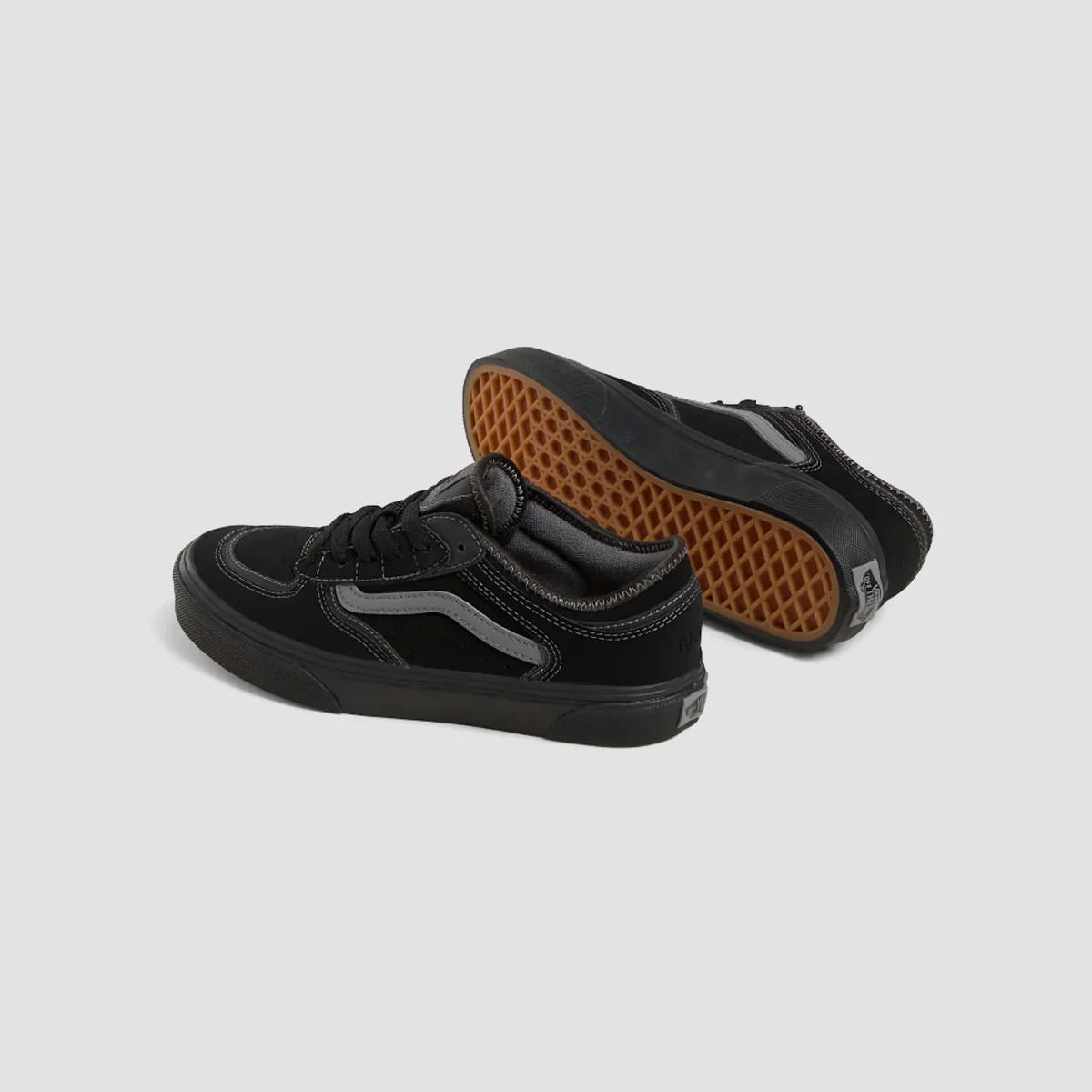 Vans Rowley Classic Shoes - Black/Black/Pewter - Kids - Image 3