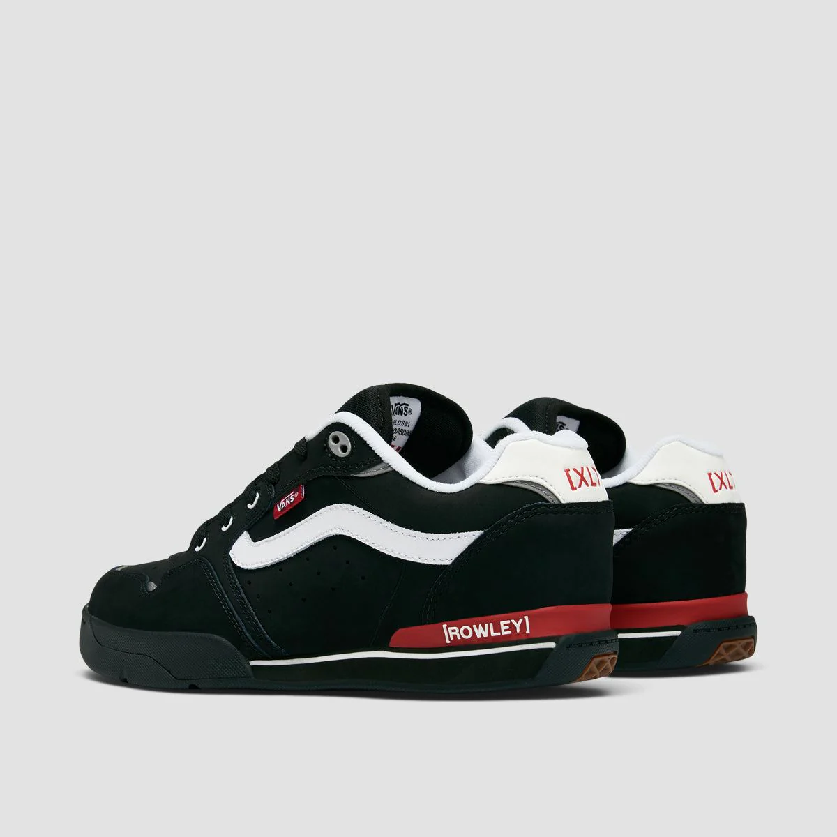 Vans Rowley XLT Shoes - Black/White/Red - Image 3