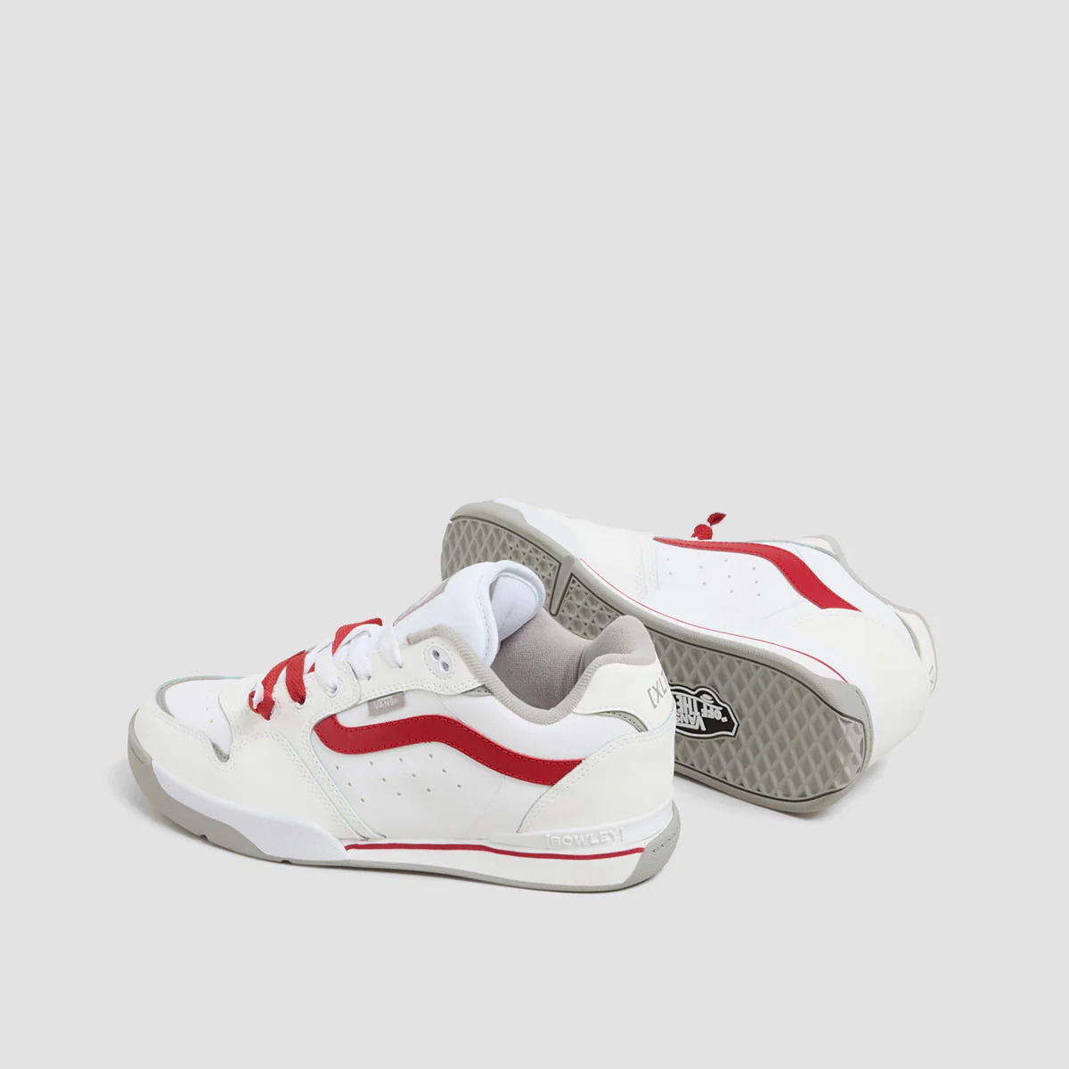 Vans Rowley XLT Shoes - Shredded Lace White/Red - Image 3