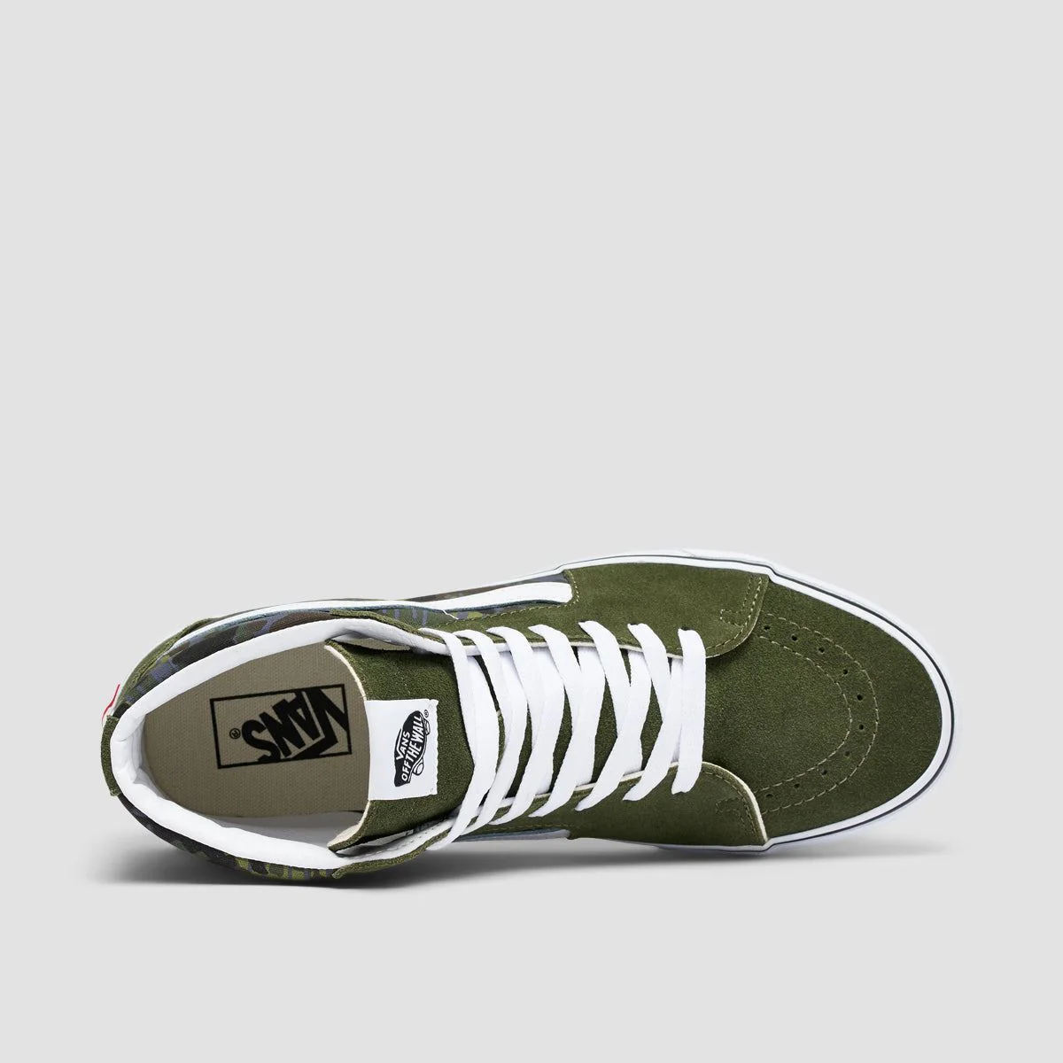 Vans SK8-Hi High Top Shoes - Rain Camo Green/Multi - Image 4