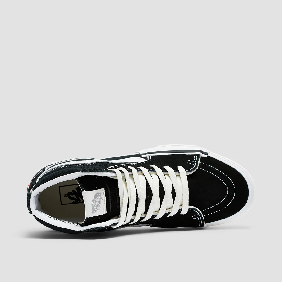 Vans SK8-Hi Reconstruct High Top Shoes - Black/True White - Image 4