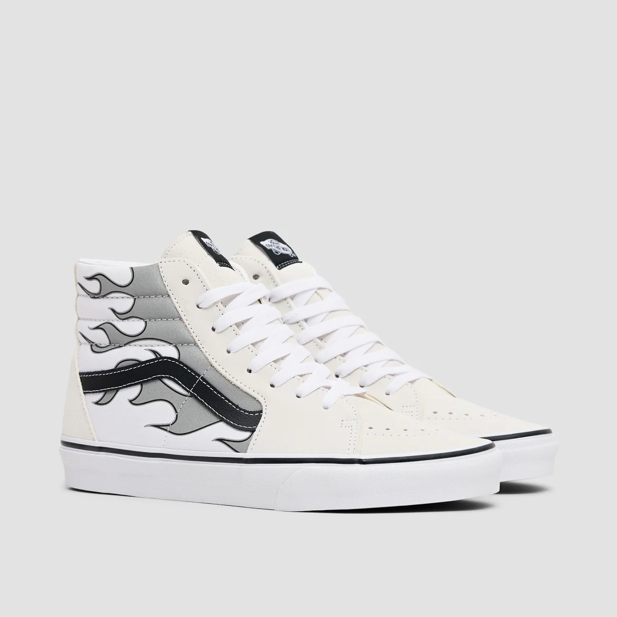 Vans SK8-Hi Shoes - Reflective Flame True White - Image 2