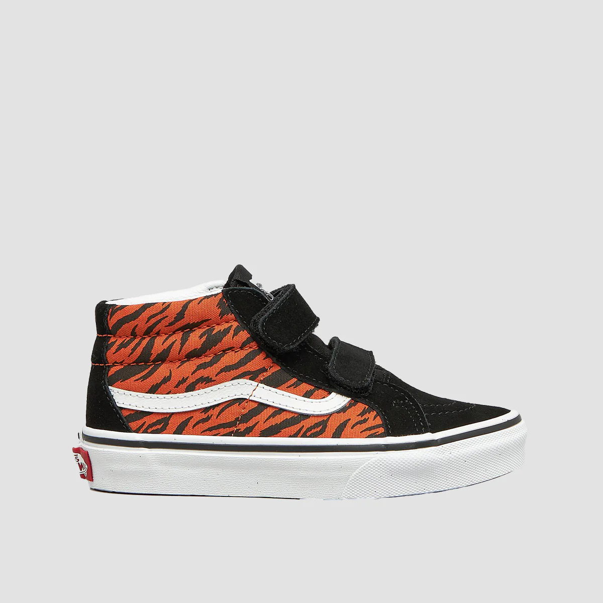 Vans SK8-Mid Reissue V Mid Top Shoes - Tiger Black/True White - Kids