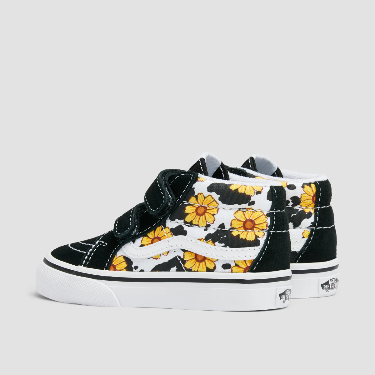 Vans SK8-Mid Reissue V Toddler Mid Top Shoes - Cow Floral Multi/True White - Kids - Image 3