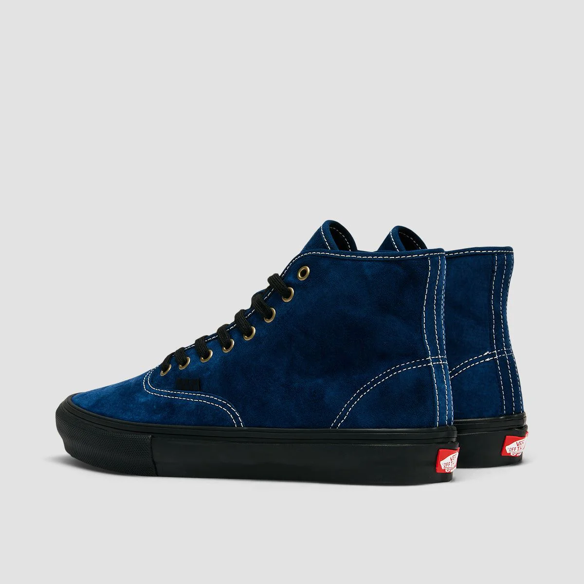 Vans Skate Authentic High Top Shoes - Navy/Black - Image 3