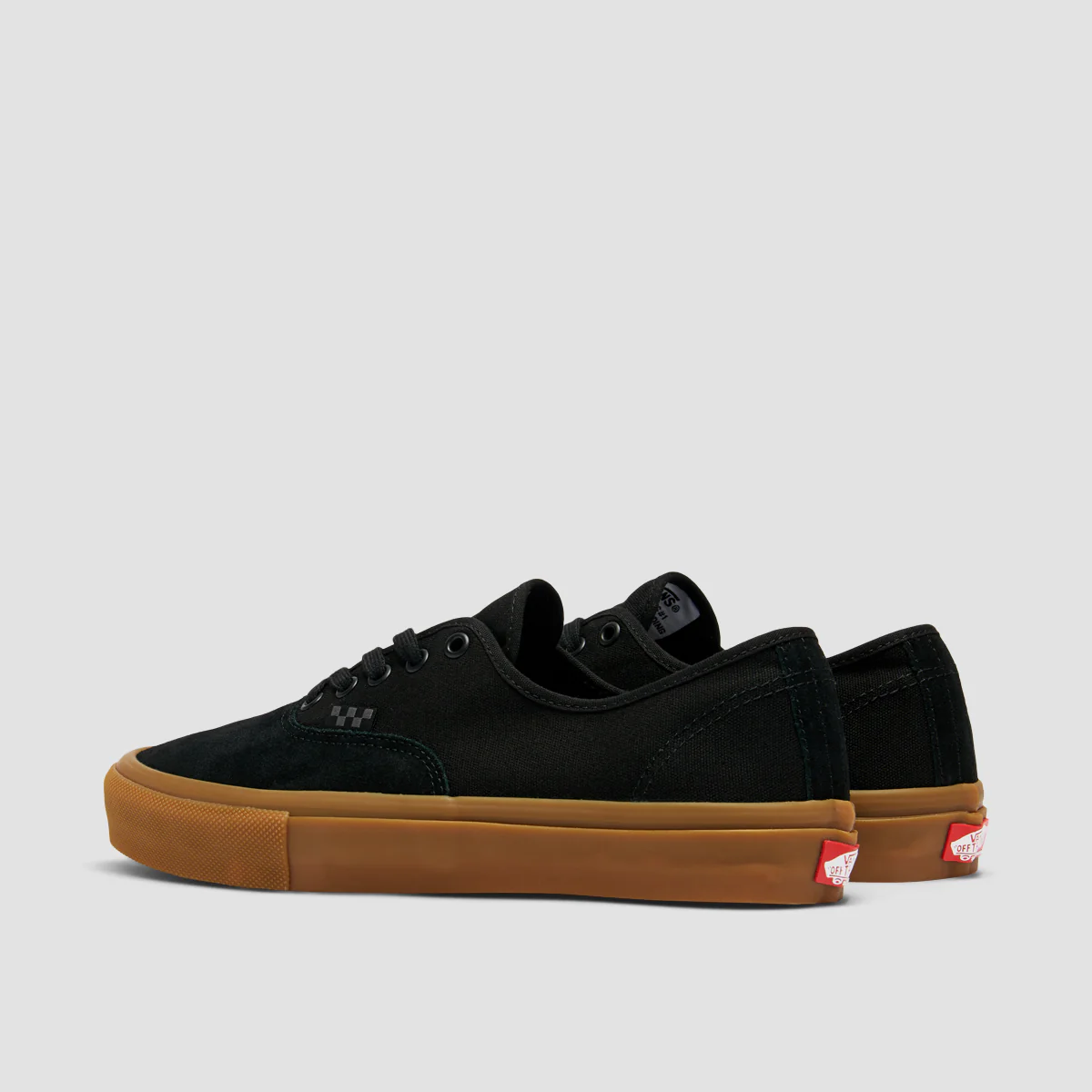 Vans Skate Authentic Shoes - Black/Black/Gum - Image 3