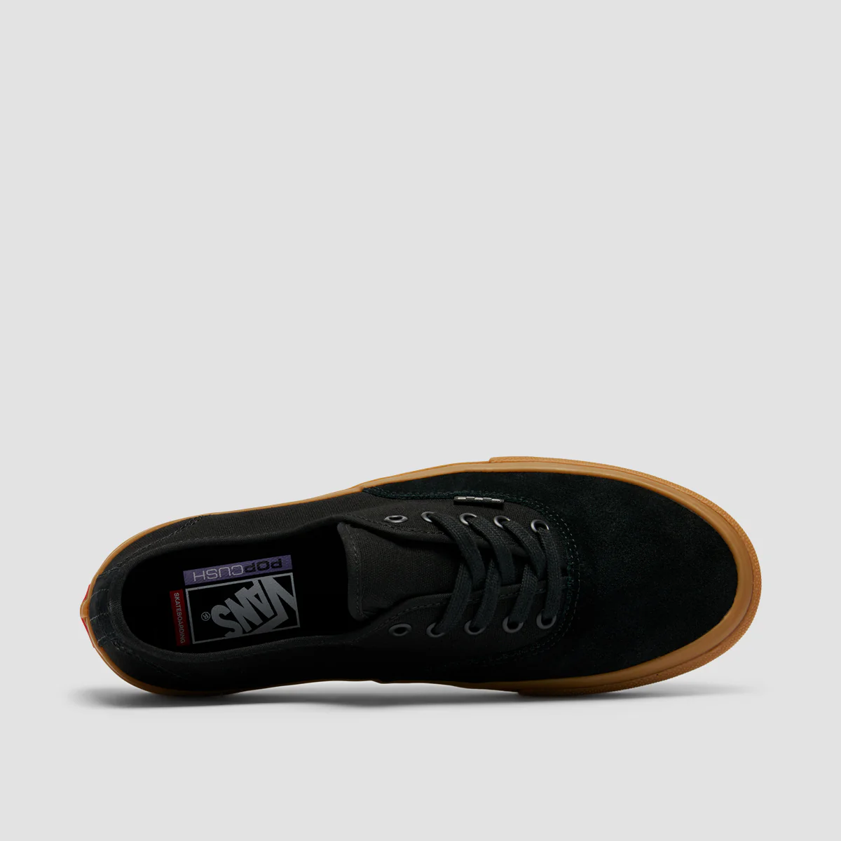 Vans Skate Authentic Shoes - Black/Black/Gum - Image 4