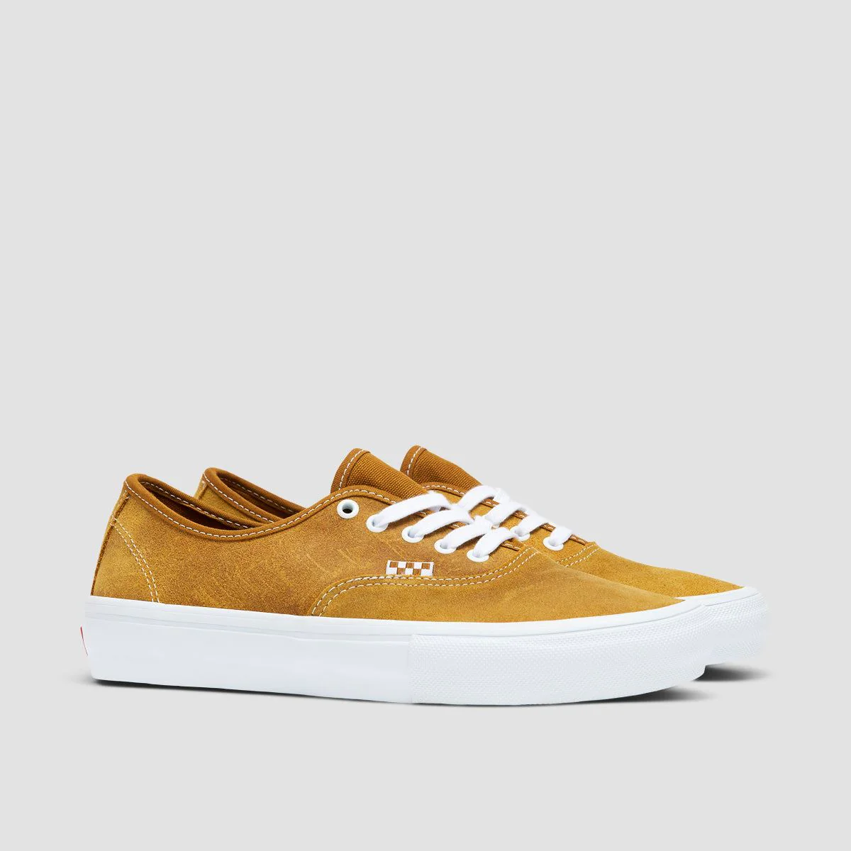 Vans Skate Authentic Shoes - Leather Golden Brown - Image 2