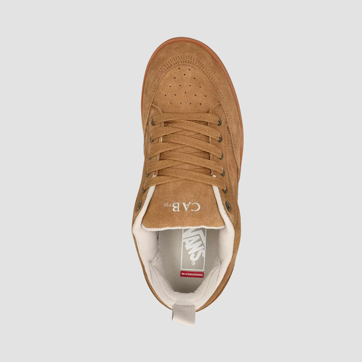 Vans Skate Cab 4 Shoes - Brown/Gum - Image 2