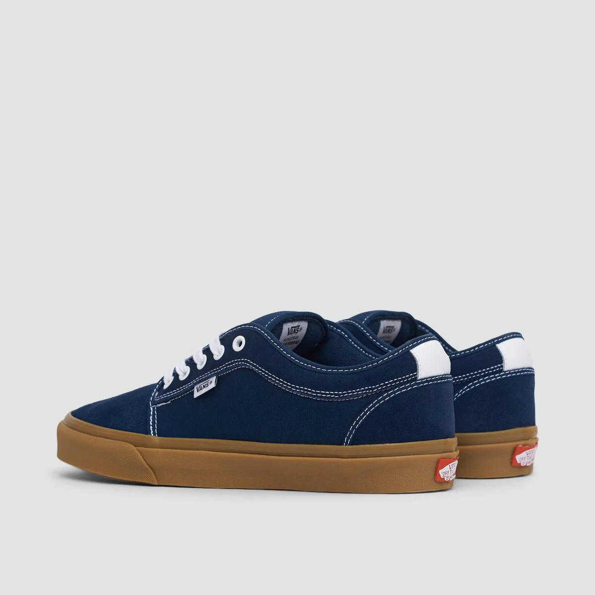 Vans Skate Chukka Low Shoes - Dress Blues/Gum - Image 3