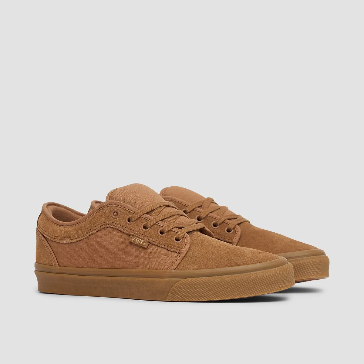 Vans Skate Chukka Low Shoes - Light Brown/Gum - Image 2