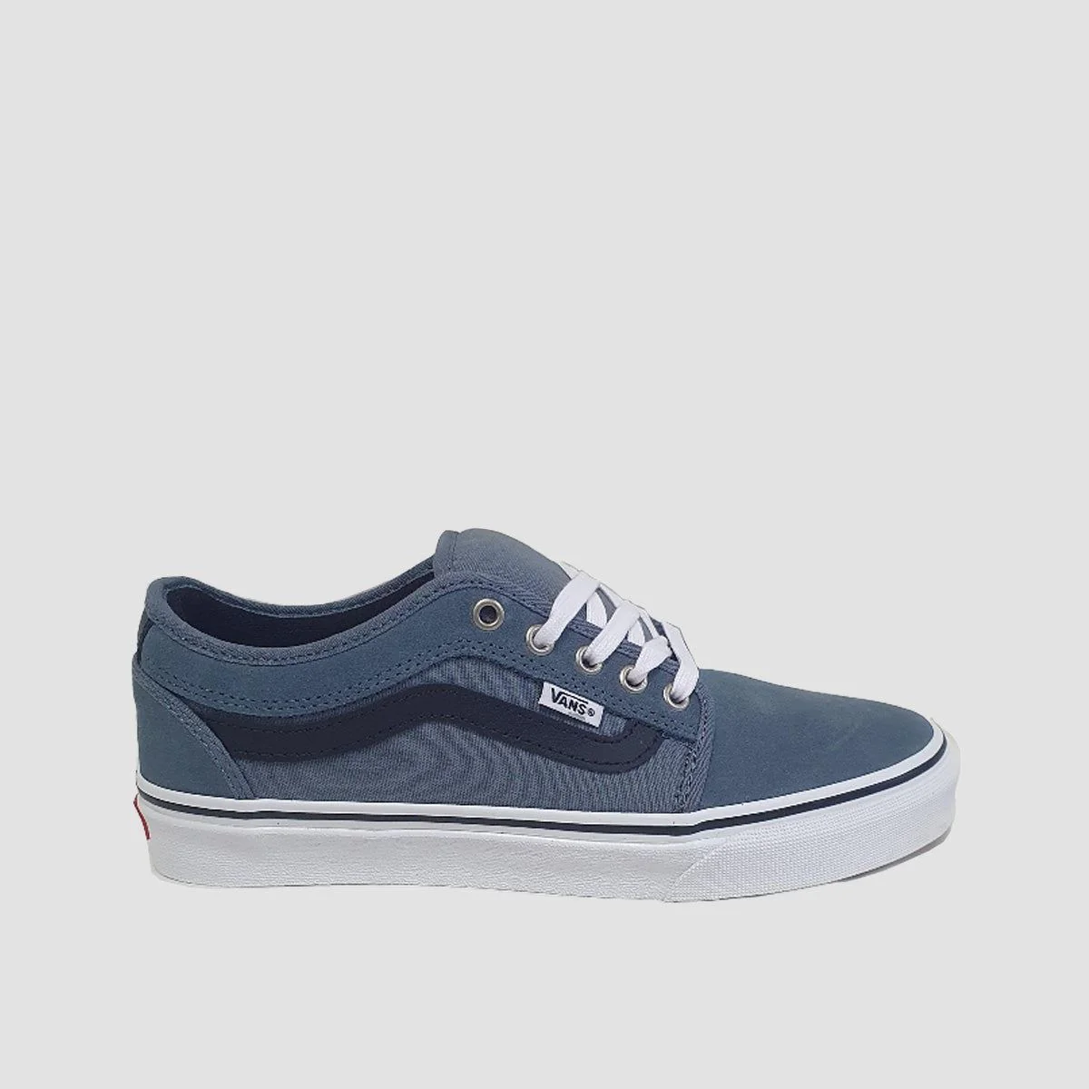 Vans Skate Chukka Low Sidestripe Shoes - Black/Slate Blue