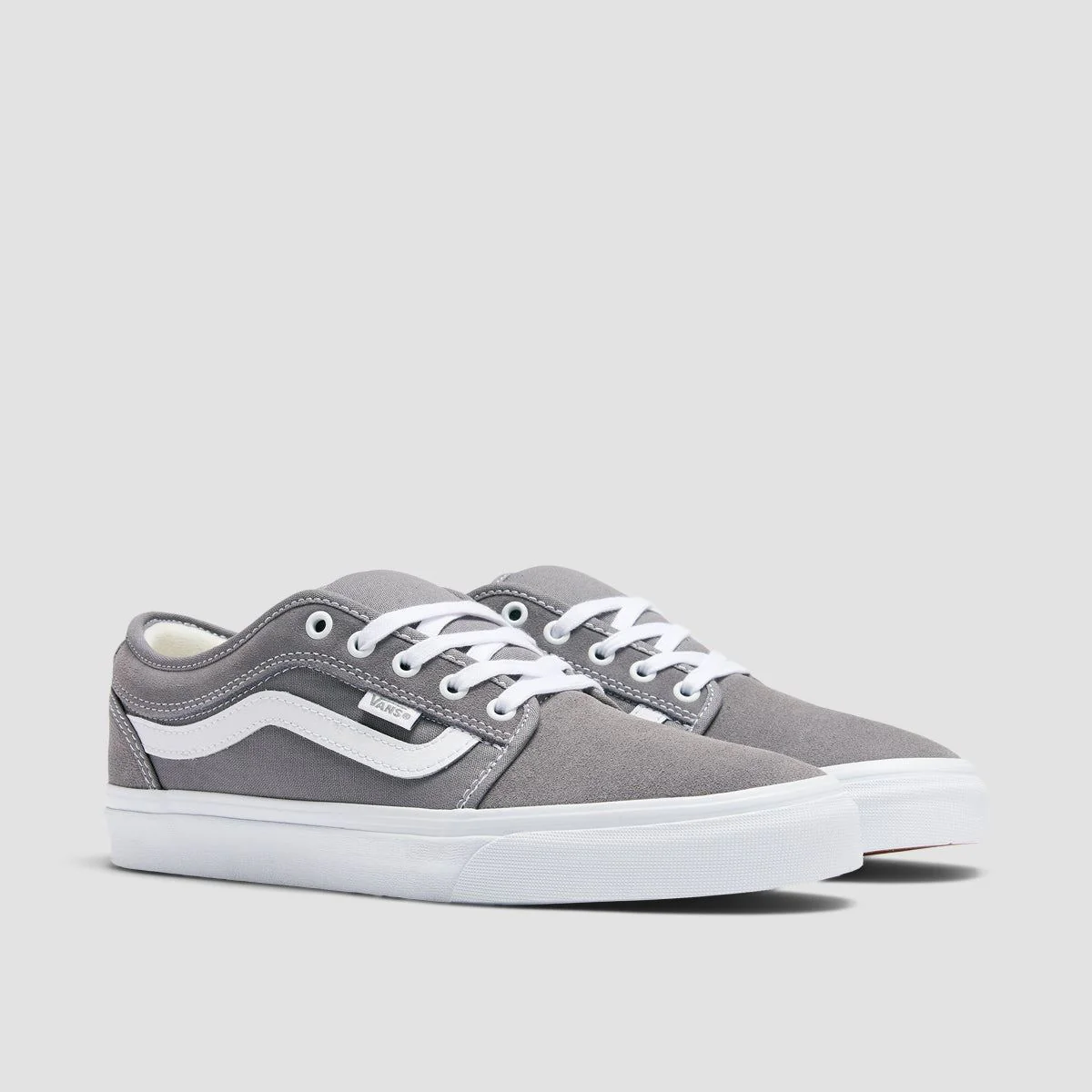 Vans Skate Chukka Low Sidestripe Shoes - Light Grey - Image 2