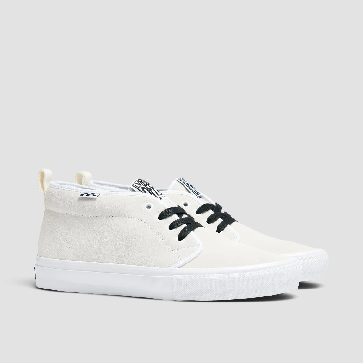 Vans Skate Chukka VCU Mid Top Shoes - Essential White - Image 2