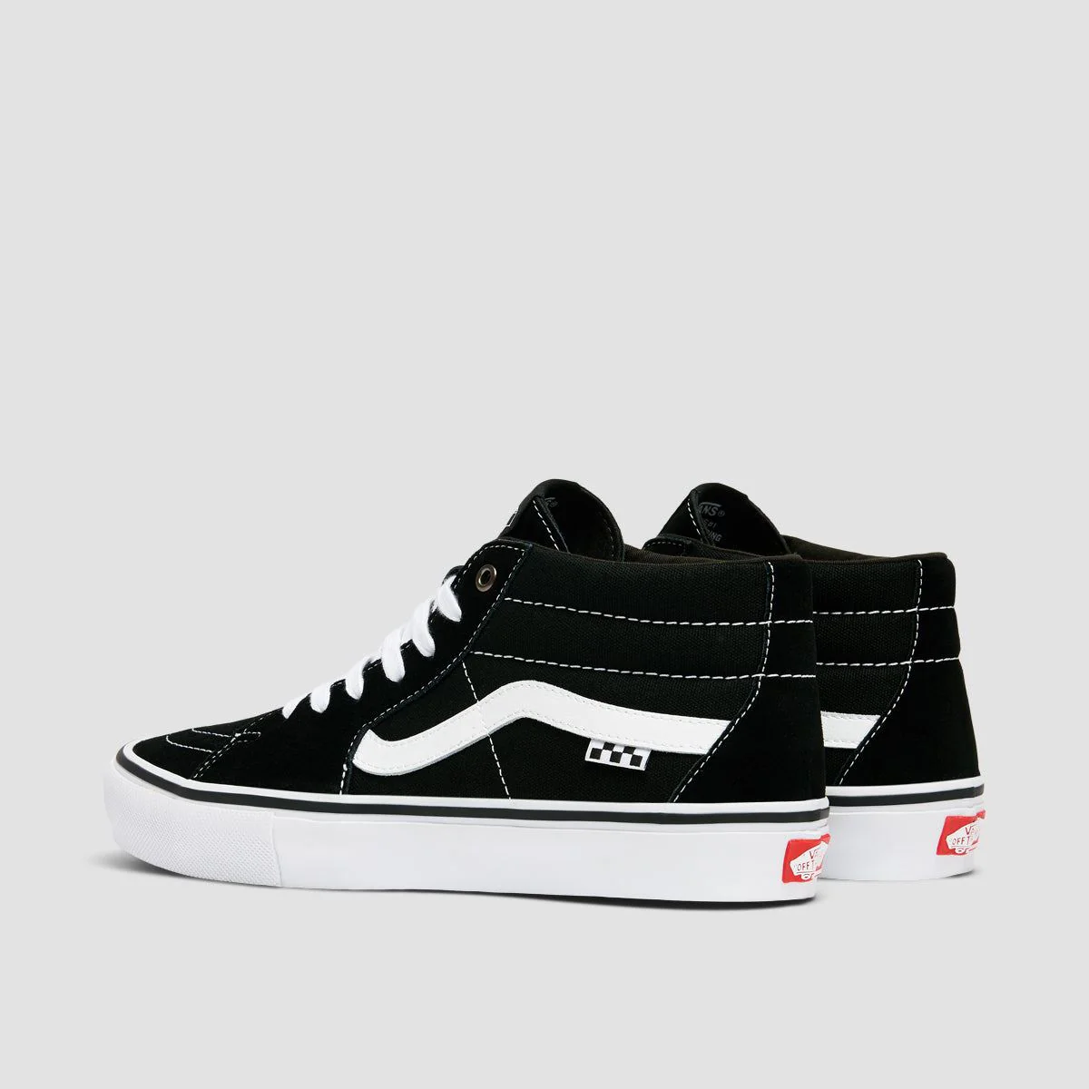 Vans Skate Grosso Mid Top Shoes - Black/White - Image 3