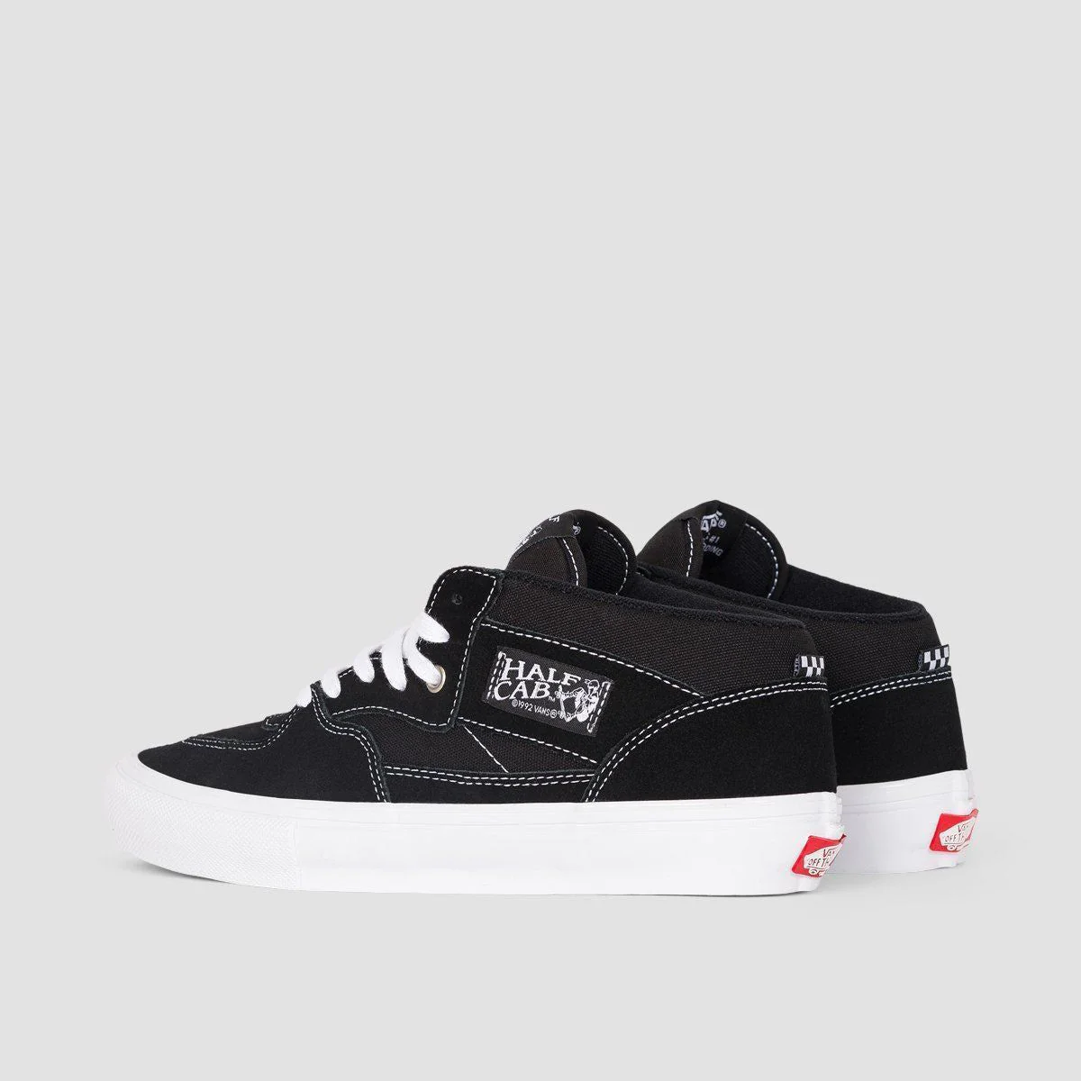 Vans Skate Half Cab Shoes - Black/White - Image 3