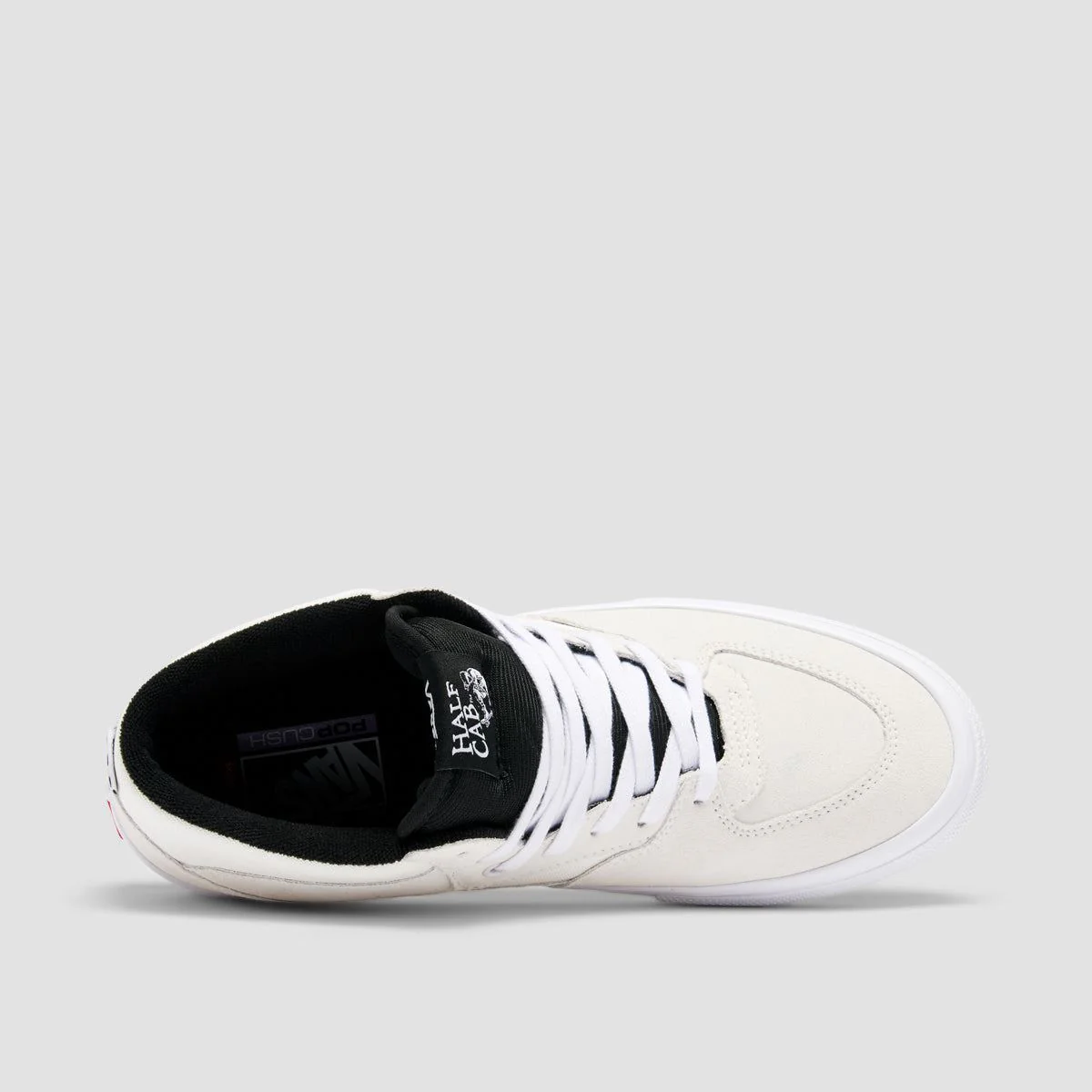 Vans Skate Half Cab Mid Top Shoes - White/Black - Image 4