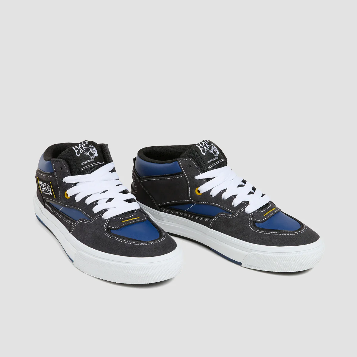 Vans Skate Half Cab WaffleCup Mid Top Shoes - Navy/Grey - Image 2
