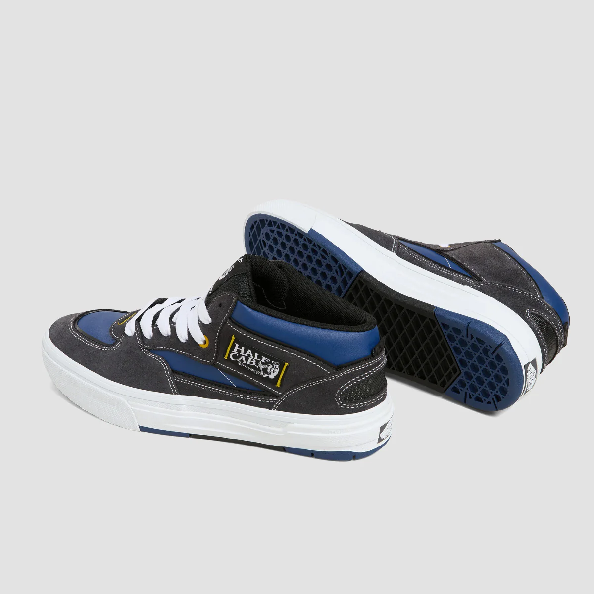 Vans Skate Half Cab WaffleCup Mid Top Shoes - Navy/Grey - Image 3
