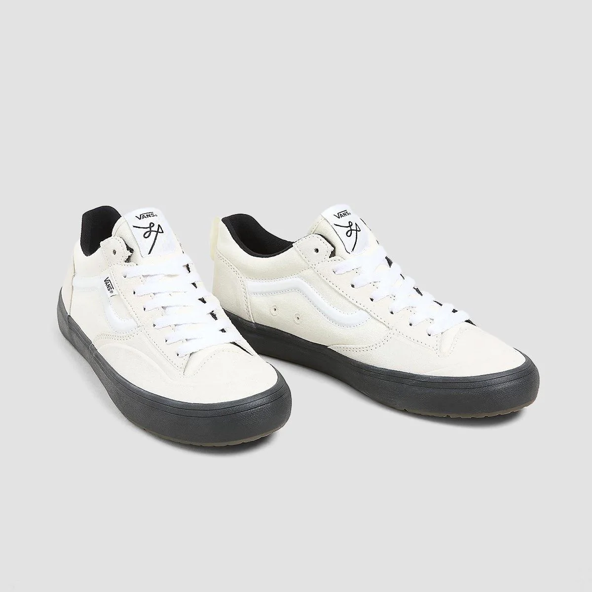 Vans Skate Lizzie Low Shoes - Vintage White/Black - Image 2