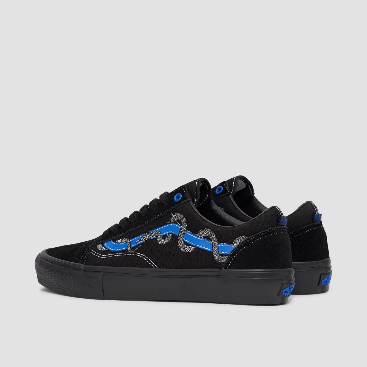 Vans Skate Old Skool Shoes - Breana Geering Blue/Black - Image 3