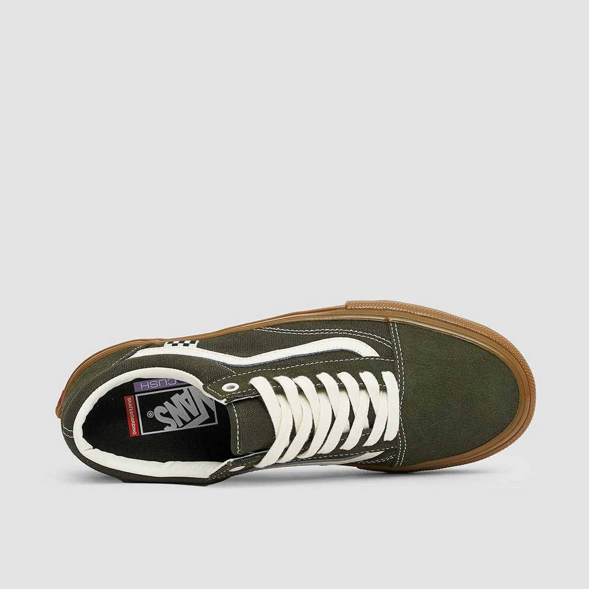 Vans Skate Old Skool Shoes - Forest Night/Gum - Image 4