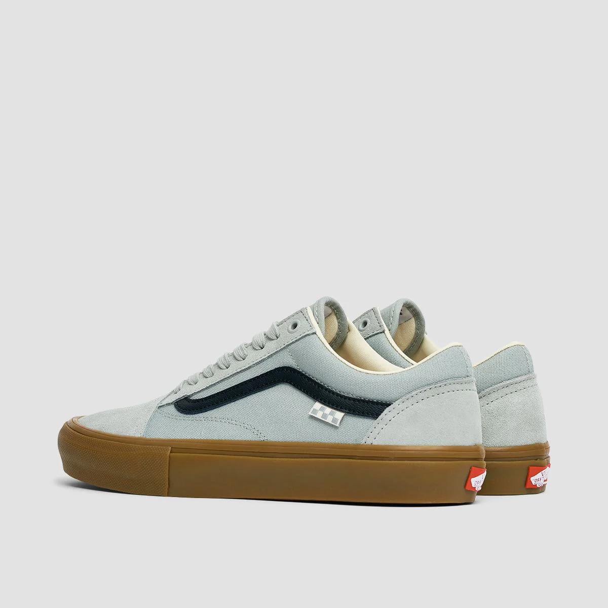 Vans Skate Old Skool Shoes - Grey/Gum - Image 3