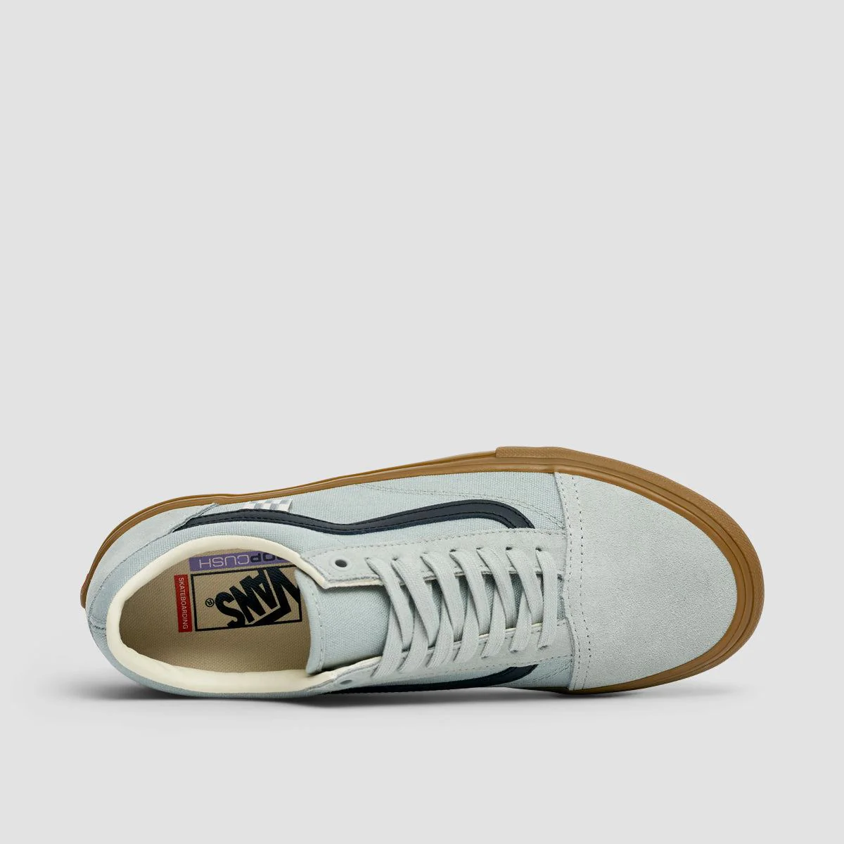 Vans Skate Old Skool Shoes - Grey/Gum - Image 4