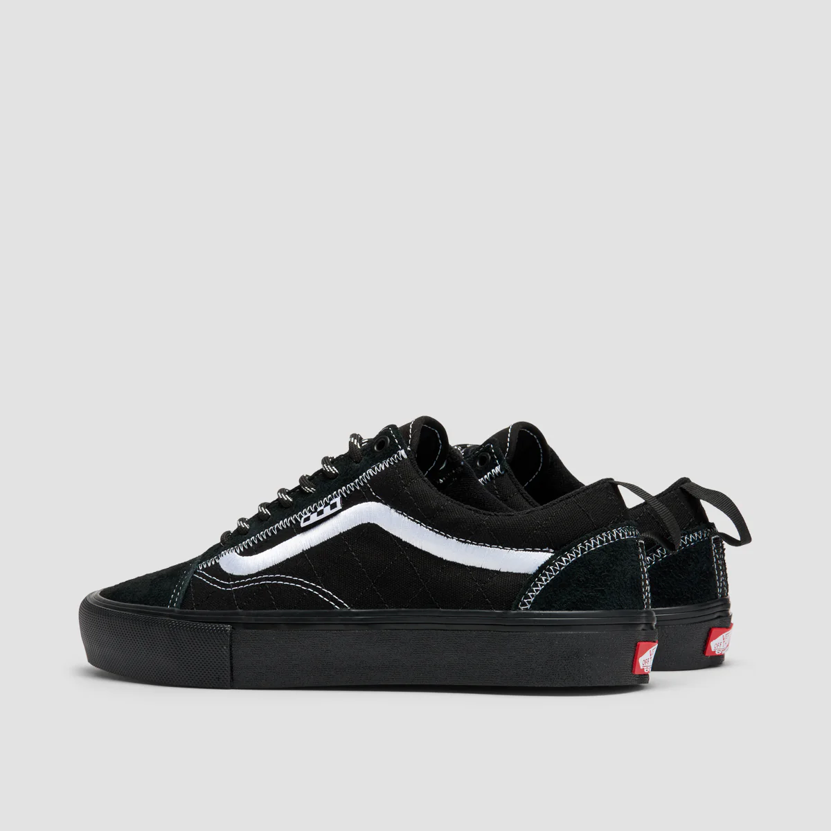 Vans Skate Old Skool Net Doobie Shoes - Black/Black - Image 3