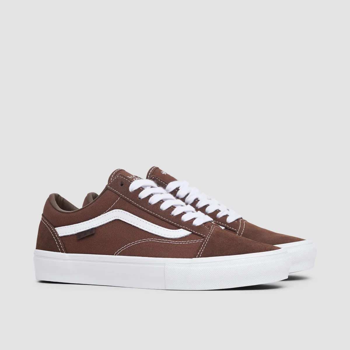 Vans Skate Old Skool Shoes - Nick Michel Brown/White - Image 2