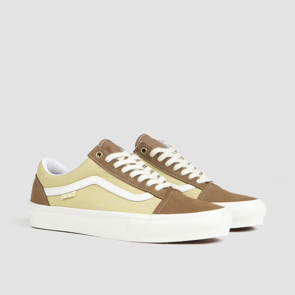 Vans Skate Old Skool Shoes - Nubuck/Canvas Brown - Image 2