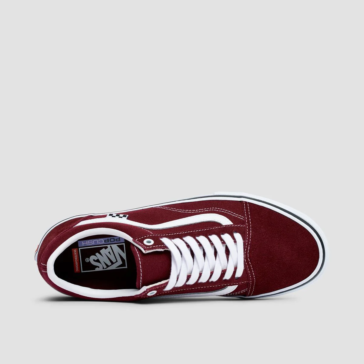 Vans Skate Old Skool Shoes - Port/True White - Image 4