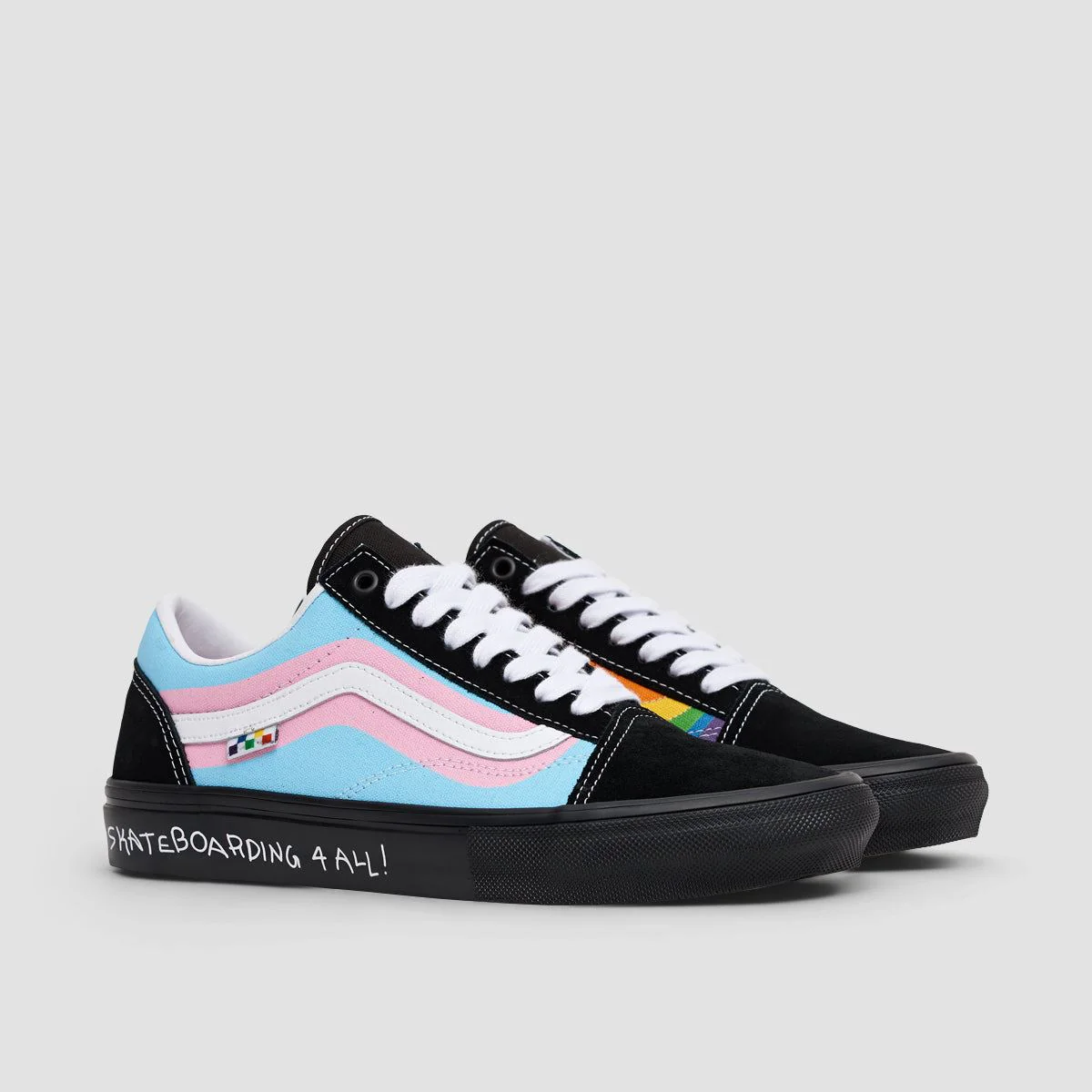 Vans Skate Old Skool Shoes - Pride Multi - Image 2