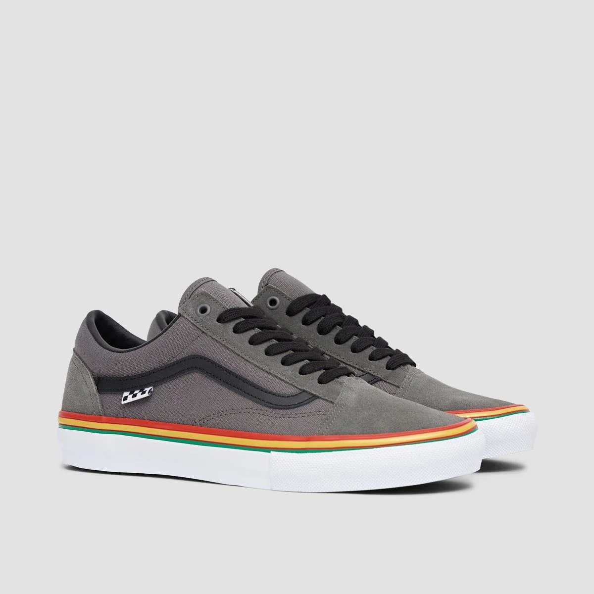 Vans Skate Old Skool Shoes - Rasta Grey - Image 2
