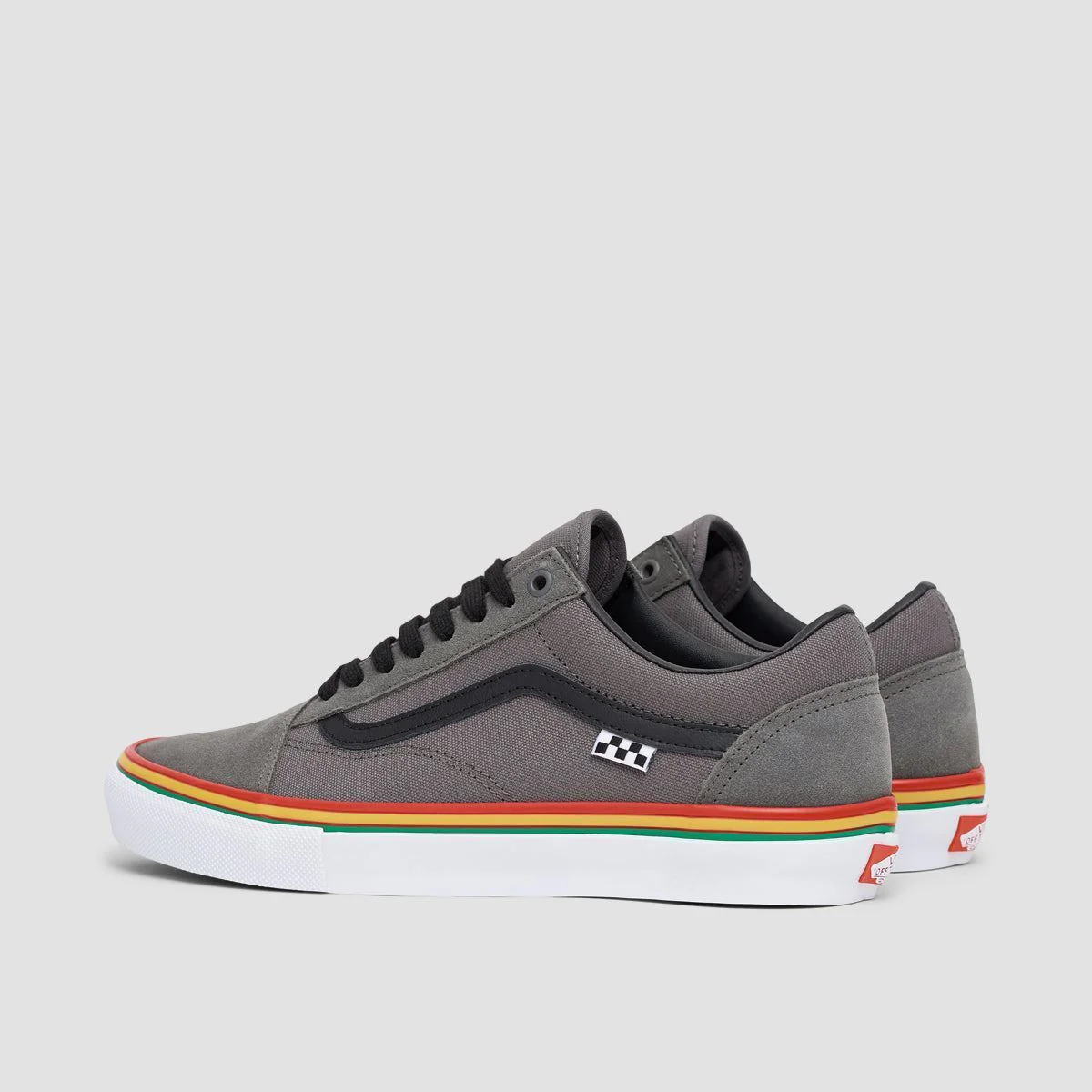 Vans Skate Old Skool Shoes - Rasta Grey - Image 3