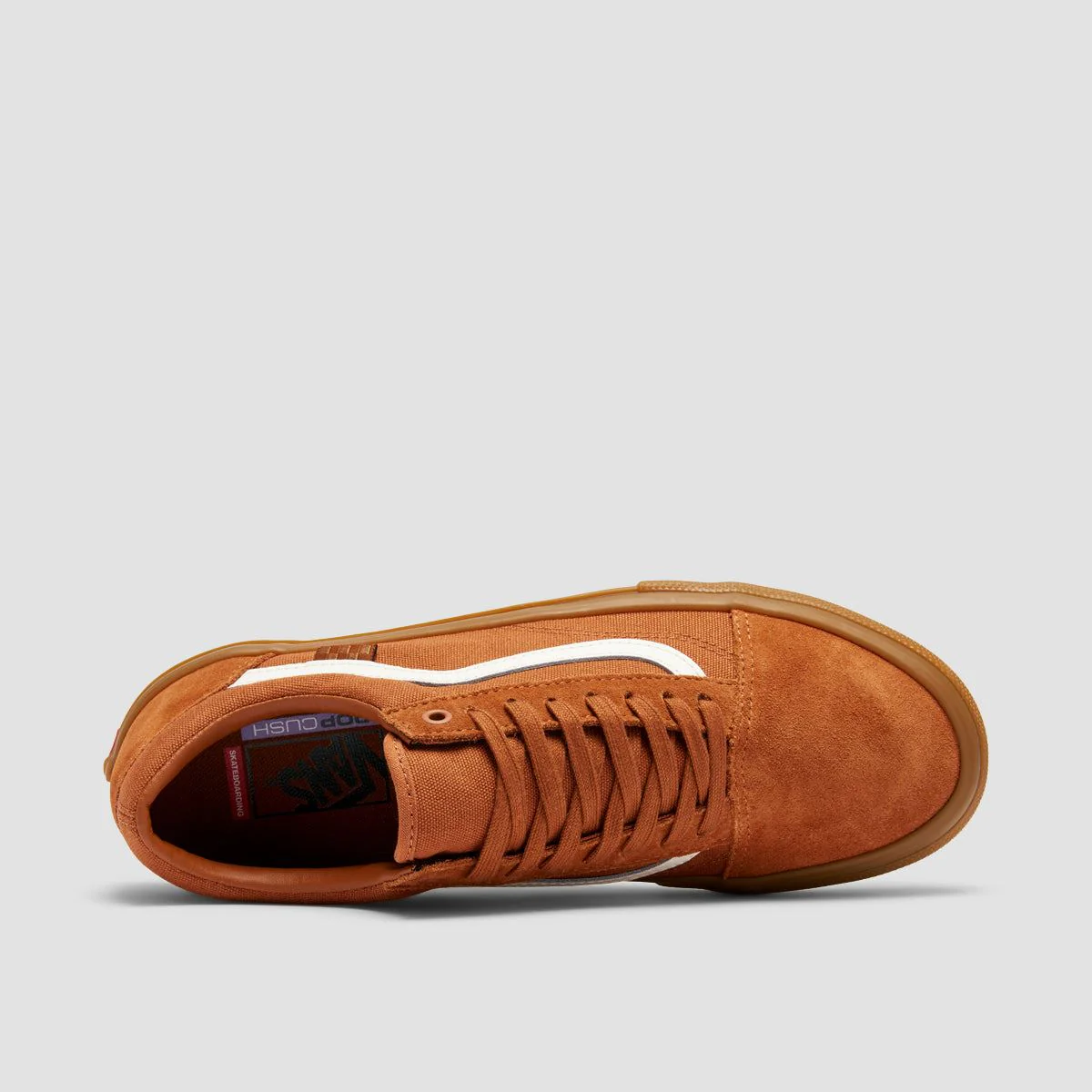 Vans Skate Old Skool Shoes - Brown/Gum - Image 4