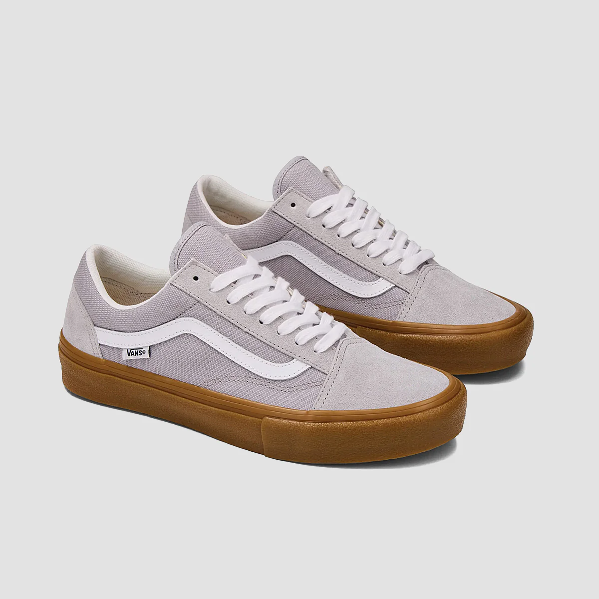 Vans Skate Old Skool Shoes - Crepe Light Gray/Gum - Image 2